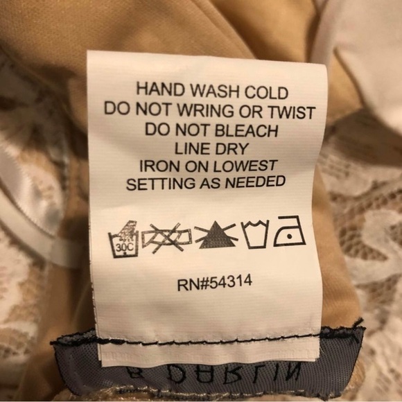 B. Darlin Strappy Back Lace Fit And Flare Cocktail Mini Dress Sz 1/2 - Picture 8 of 8